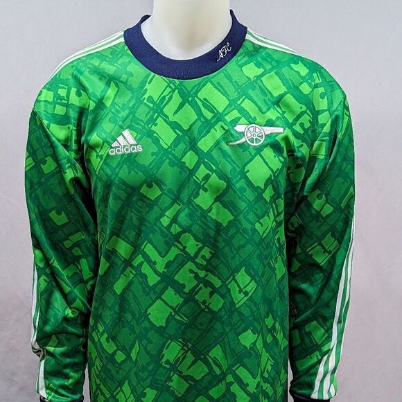 Arsenal adidas Authentic Football Icon Goalkeeper Jersey - Green size L - Picture 2 of 7